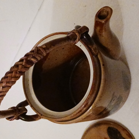 Wony Ltd Owl teapot with bamboo handle and four cups - Picture 5 of 10